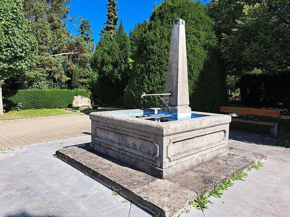 Wasserstelle auf dem Neuen Friedhof auf Neuer Friedhof Ludwigsburg